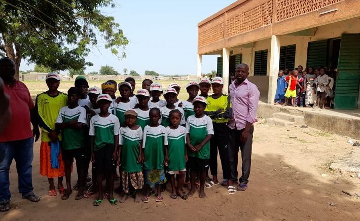 Trikotsübergabe Oktober 2020 Fingla/ Burkina Faso